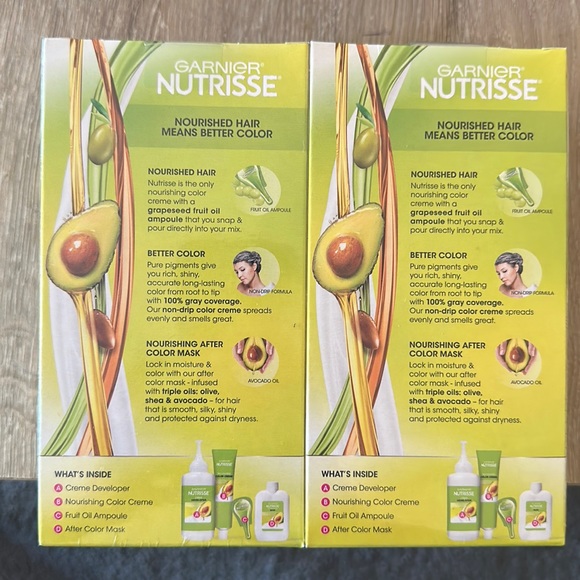 Hair Garnier Nutrisse Dark Golden Blonde Honey Dip 73 2 Pack New In